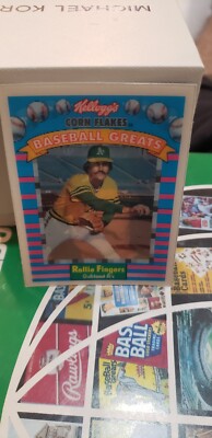 1991 Sportflics Kellogg's Corn Flakes Baseball Greats Rollie Fingers #7 Oakland 