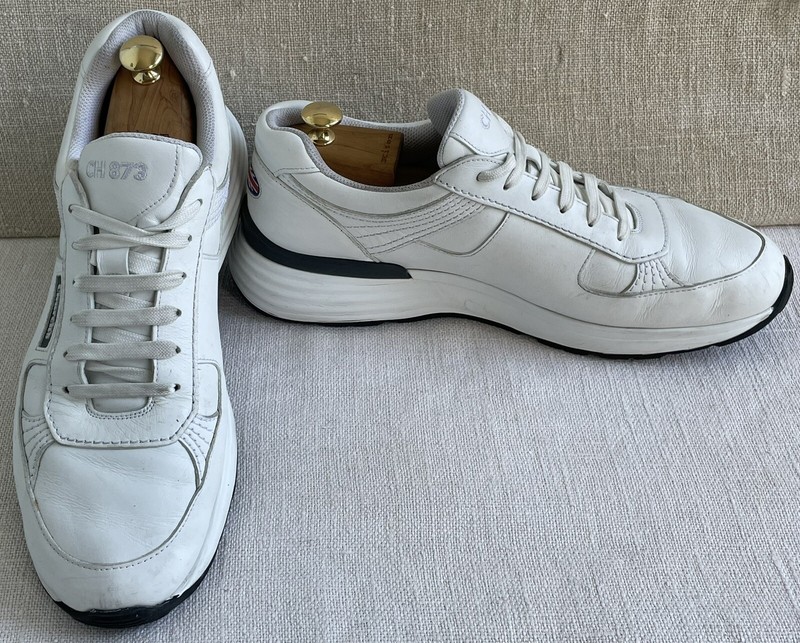 Church’s CH873 Low Top White Plume Leather Sneaker XL Sole UK 12 US 13 ($1,015)