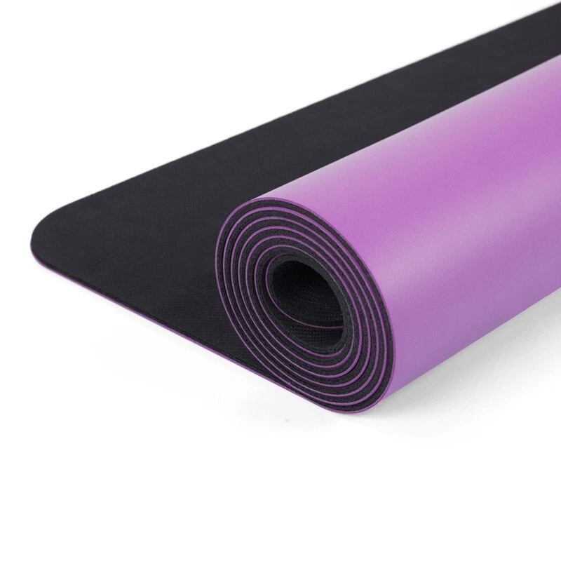 Widened Thick Non-Slip PU Rubber Yoga Mat for Enhanced Stability