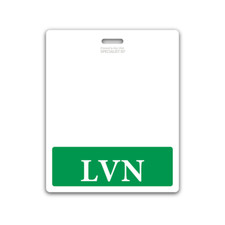 LVN Badge Buddy Oversized Horizontal XL ID Backer for Licensed Vocational Nurses