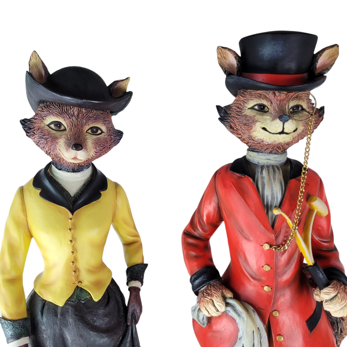 Winterthur Mr & Mrs Lord Fox Hunt English Library Statues