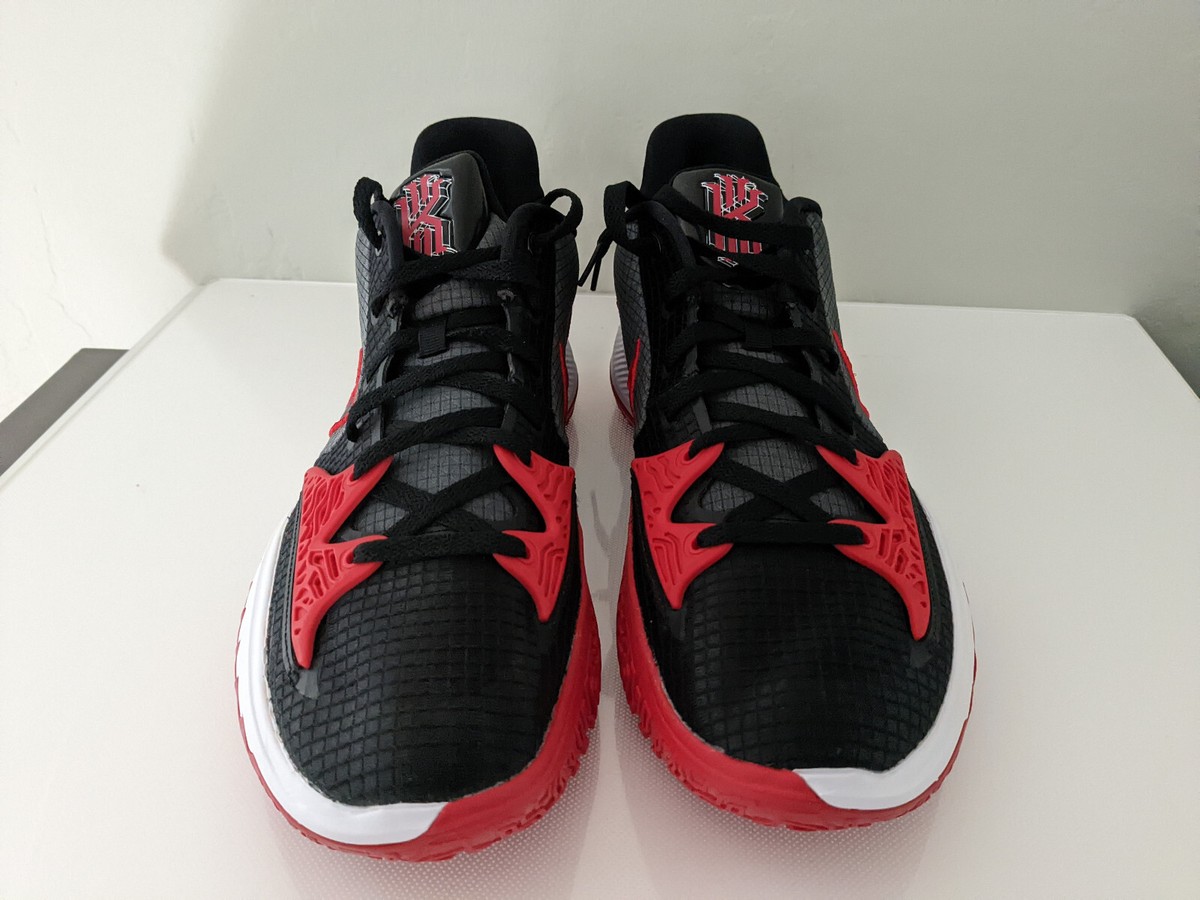 Nike Kyrie Low 4 TB Black Red Grey Bulls DA7803 002 Men
