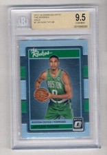 JAYSON TATUM 2017-18 DONRUSS OPTIC THE ROOKIES HOLO RC #3 BGS 9.5 GEM MINT