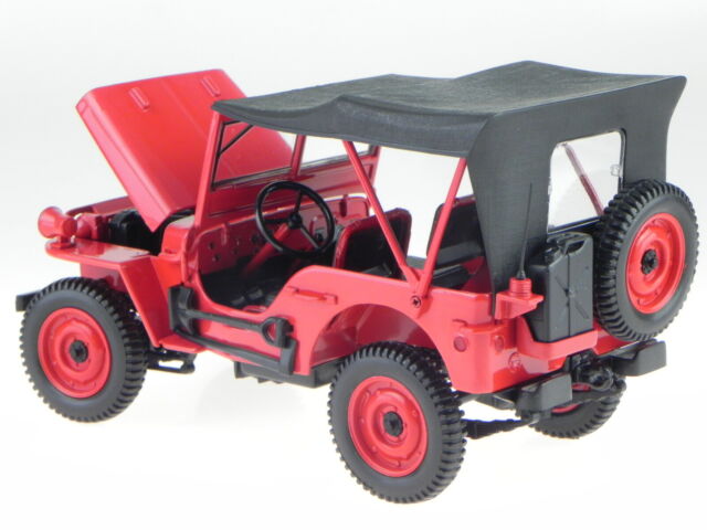 Issue 1942 Jeep Red 1/18 Diecast Model Car by NOREV 189014 for 