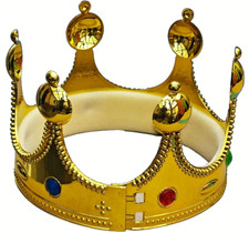 Gold Krone König Königin Prinzessin Tiara Kinder Hut Mittelalterlich Renaissance