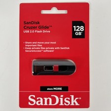 SanDisk 128GB Cruzer Glide USB 2.0 Flash Drive - NEW SEALED