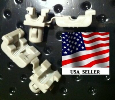 Tailgate Rod Clips For 2002-2006 Chevy Avalanche, GMC Yukon, Cadillac Escalade - White Nylon