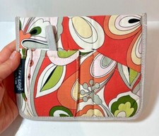 Aster  Sage Handmade Zip Close Floral Fabric Bag Wristlet Strap Wallet USA