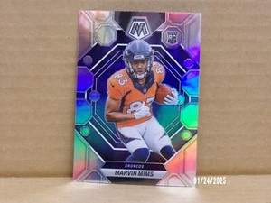 2023 Mosaic Football-Marvin Mims-RC-Silver Prizm-Broncos-#346