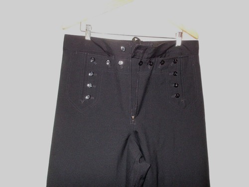U.S.NAVY MILITARY LADIES/MEN'S SAILOR UNIFORM WOOL 13 Button CRACKER JACK Pants - Picture 17 of 17
