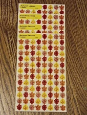 Vintage Stickers Trend 6 Sheets Autumn leaves Teacher Rewards New Sticker lot