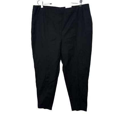 Alfani Black Core Ankle Pants Skinny Straight Women Size 16 Casual Career $98