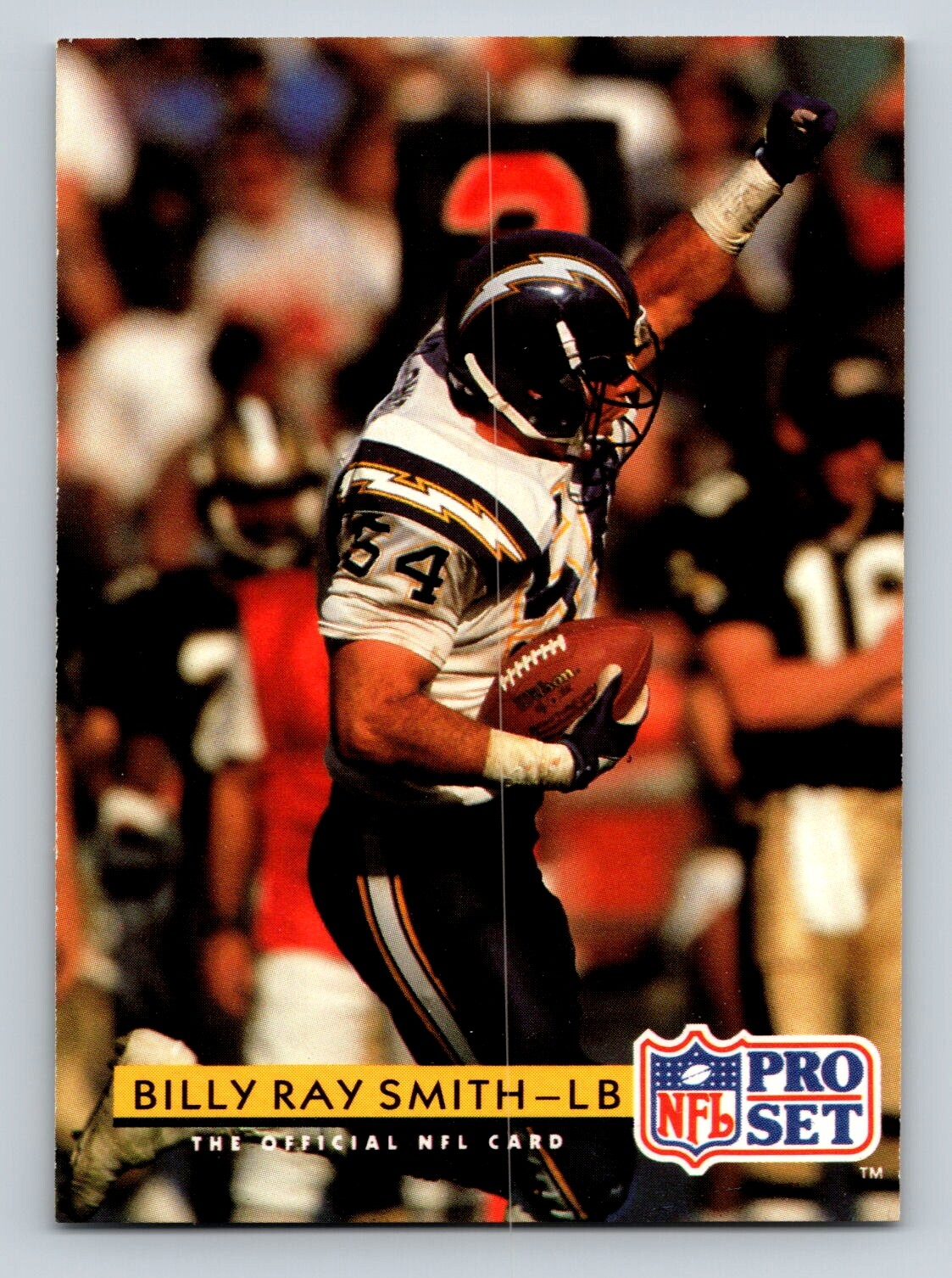 Billy Ray Smith 1992 Pro Set #313 San Diego Chargers