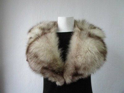 Women's Fox Fur Collar Coat Raincoat Detachable MINT Ladies