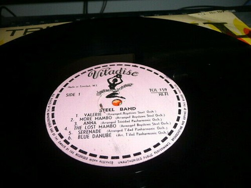 Record LP rare Calypso Trinidad Carnival on Vitadisc TCL No. 159 Island NM- - Imagen 4 de 6