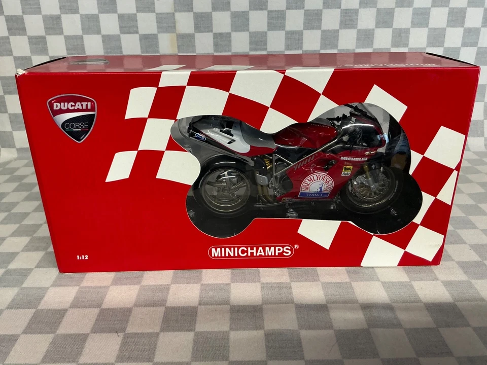 1/12 MINICHAMPS 951201 DUCATI 916 CARL FOGARTY  WORLD CHAMPION WSB 1995 RARE - Image 2 of 4