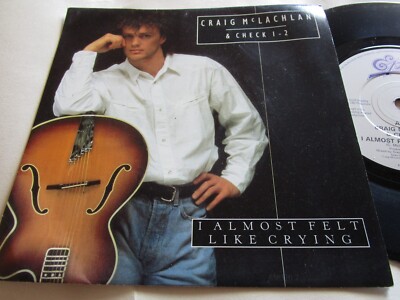 Craig McLachlan & Check 1-2   I Almost Felt Like Crying P/S Vinyl 7inch Single