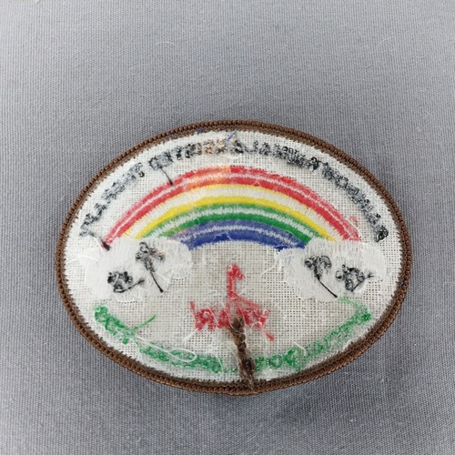 1 anno terapia con animali assistiti arcobaleno cani speciali bambini ferro su patch - Foto 2 di 2