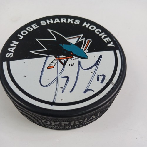 San Jose Sharks Unauthenticated Autographed Torrey Mitchell Mystery Puck - Picture 2 of 6