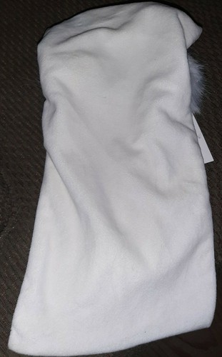 RH REPLACEMENT FAUX FUR POUCH FOR WOMENS 7-8 SLIPPER WHITE COLOR - Picture 3 of 4