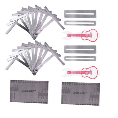 Set Strumenti Per Chitarra - Con Misuratori Raggio, Action Righello, Per Regolazione