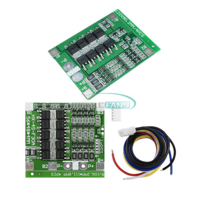 3S/4S 25A/30A BMS PCB Protection Board For 18650 Li-ion Li-ion Battery Cell