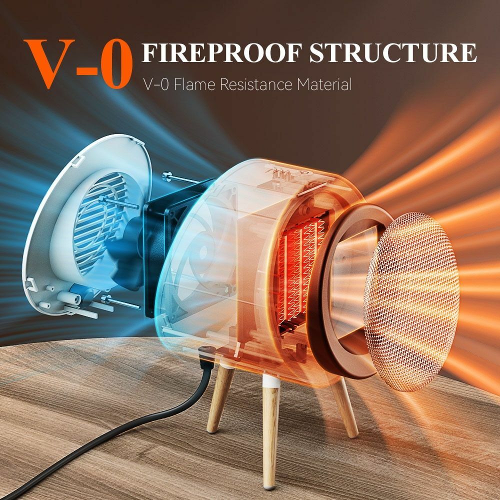 Modern Home Heater Foot Warmer Fan Heater Energy Saving Bedroom Decor  Office | eBay