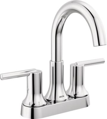 Delta Trinsic 2-Handle Centerset Bathroom Faucet Chrome-Certified Refurbished