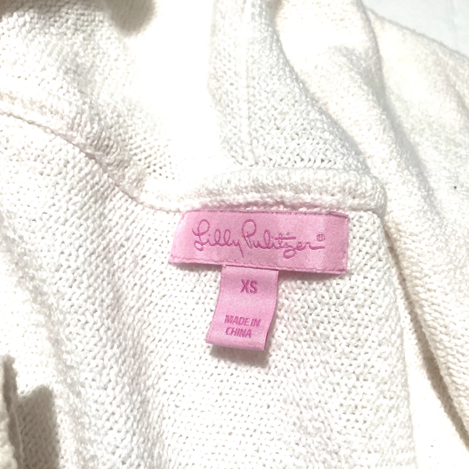 Cardigã Lilly Pulitzer XS branco (pequena mancha) - Imagem 2 de 4