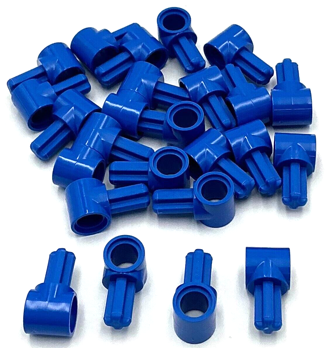 Lego 25 New Blue Technic Axle and Pin Connector Hubs with 1L Axle