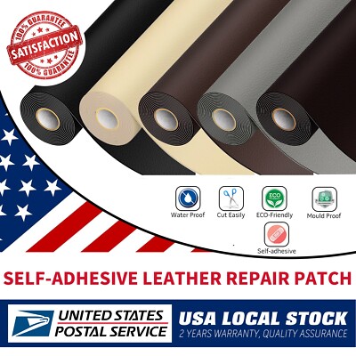 Leather Repair Patch Self Adhesive Leather Refinisher Cuttable Sofa Repair Patch
