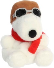 Peanuts Flying Ace Snoopy Palm Pals Plush 5 inch by Aurora