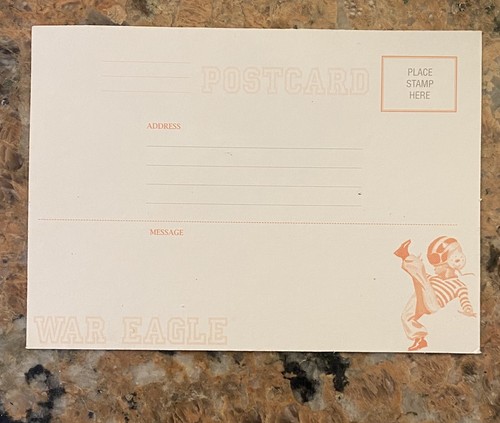 Re-Park Homecoming Ticket Auburn Versus Clemson 1942 Postcard - 第 2/2 張圖片