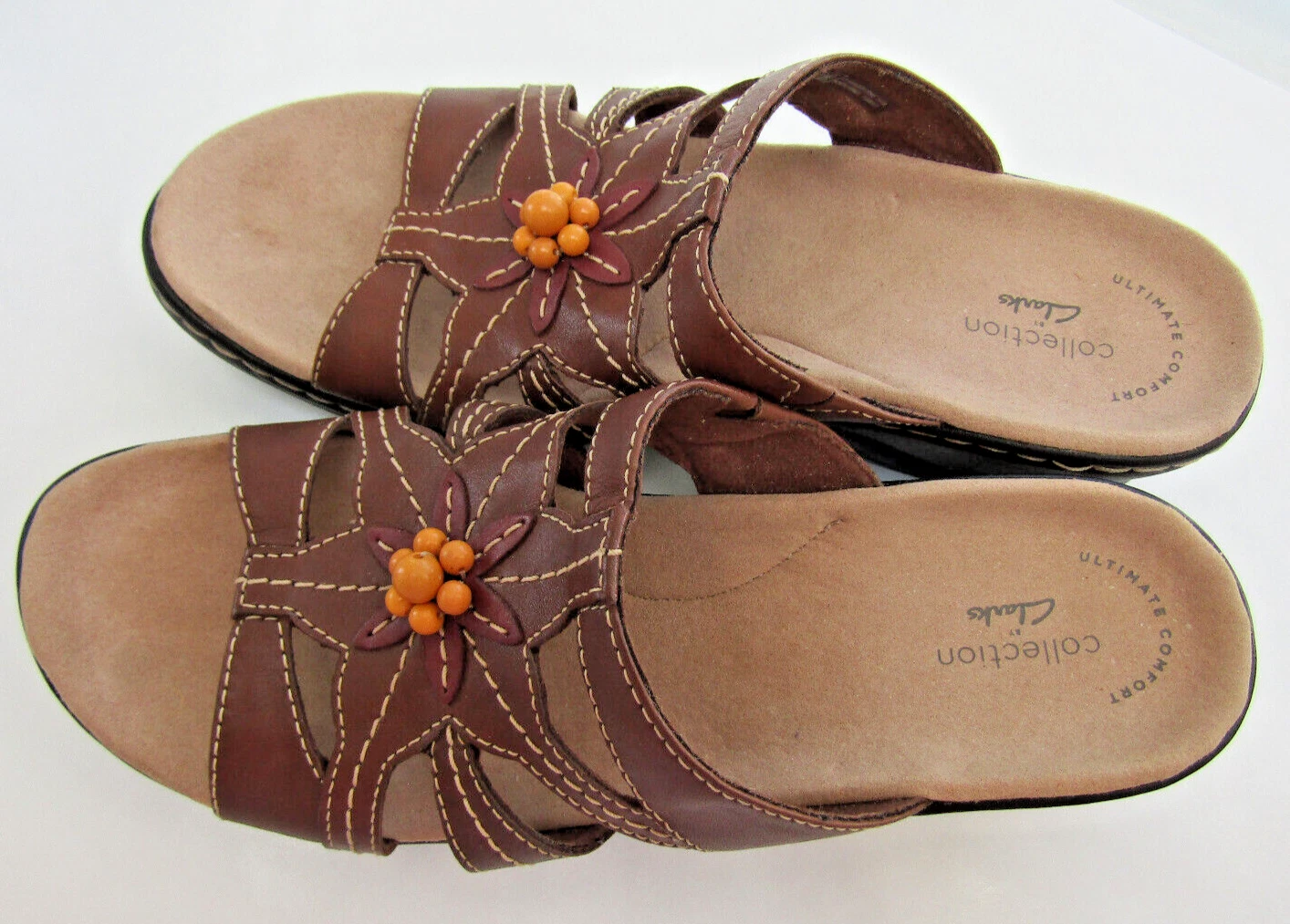 SANDALI MARRONI CLARKS COLLEZIONE TAGLIA 9 5 NUOVI