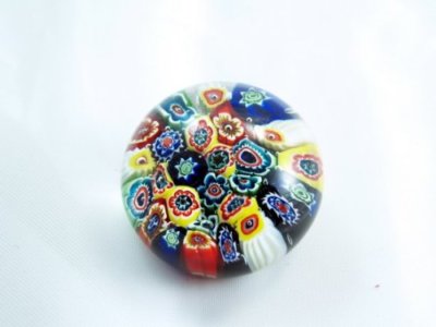 M Design Art Glass Mouth Blown Millefiori Handmade  PaperweightM Pw-069