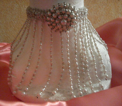 Vintage Victorian Style Waterfall Pearl Choker Necklace Wedding Bridal  Costume