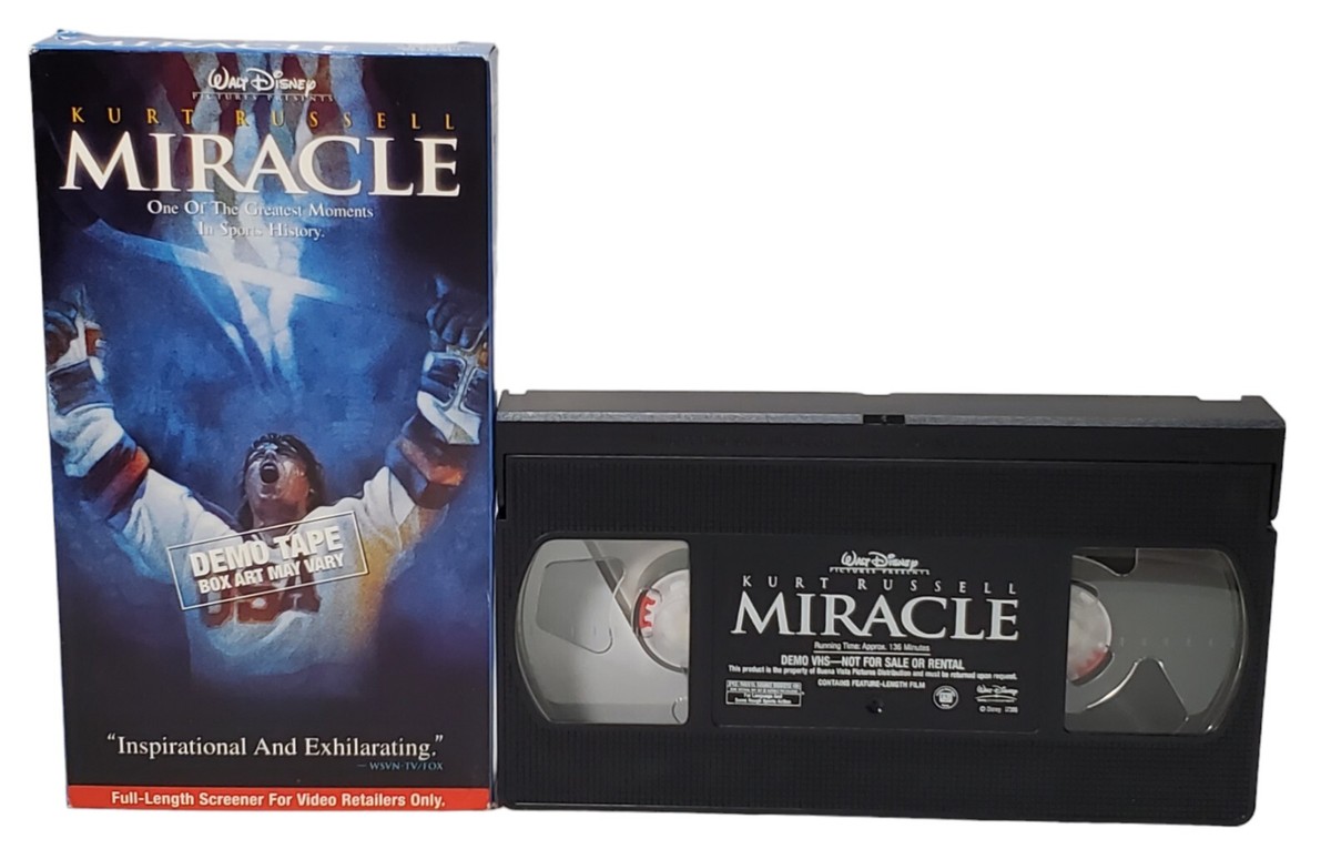 MIRACLE VHS Tape Promotional Screener 2004 Walt Disney Hockey Kurt