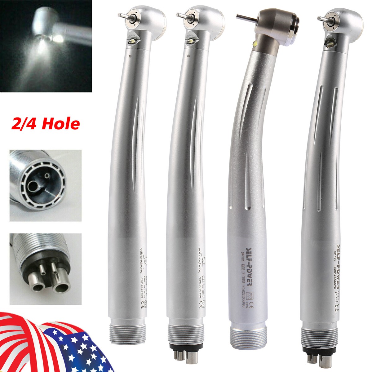 NSK STYLE Dental LED Fiber Optic High Speed Handpiece 2/4