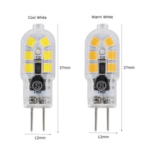 5X G4 Led Bulbs Clear/Milky White Shell Chandelier Warm White Bulb 3w 220v - Picture 16 of 16