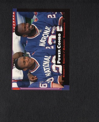 1993 Pro Set Power #1 Emmitt Smith / Barry Sanders Set-Break Mint Pack Fresh