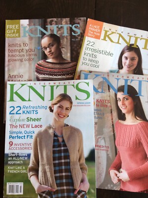 Interweave Knits Back Issues 2006-2007-2009 Lot Of 4
