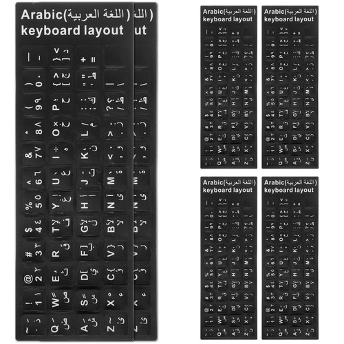 30 Stück Tastaturaufkleber Tastaturbuchstaben Ersatzaufkleber Arabische - Bild 5 von 12