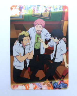 Blue Exorcist card Okumura Rin Suguro Shima Miwa Konekomaru Ao no