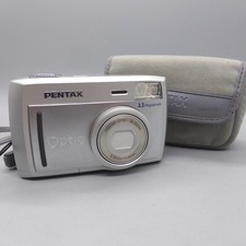 Pentax Digital Camera Optio 33L 3.2MP Silver Flip Screen Tested