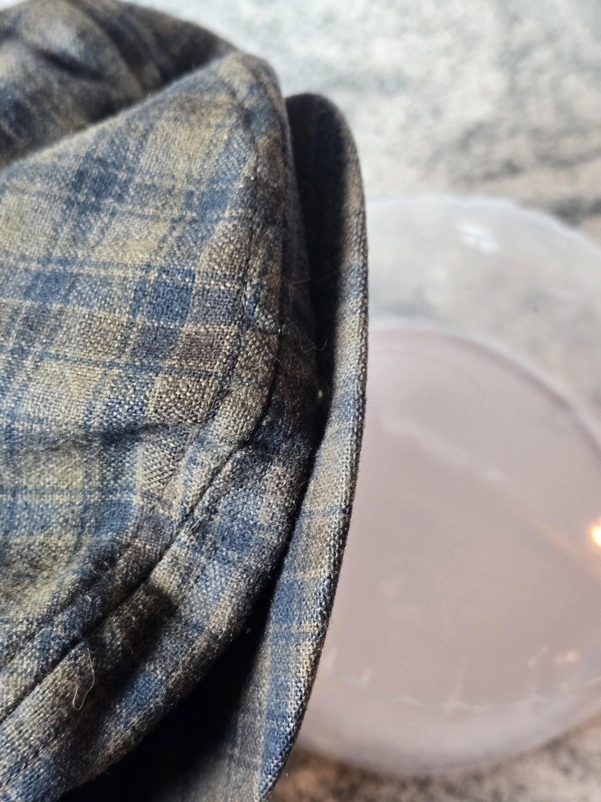 VTG Pendleton Plaid Hat Flat Cap Fitted Mens 7 Br… - image 5