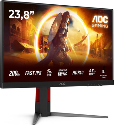 AOC 24G4HA Gaming Monitor 24'' IPS 200Hz 1ms G-Sync | HDR10, Höhenverstellung