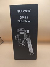NEEWER Tripod Fluid Head Pan Tilt Head Arca Type QR Plate,Telescopic Handle