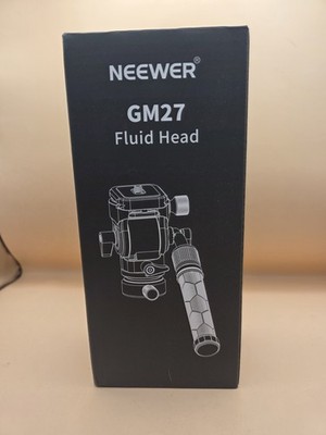 NEEWER Tripod Fluid Head Pan Tilt Head&Arca Type QR Plate,Telescopic Handle