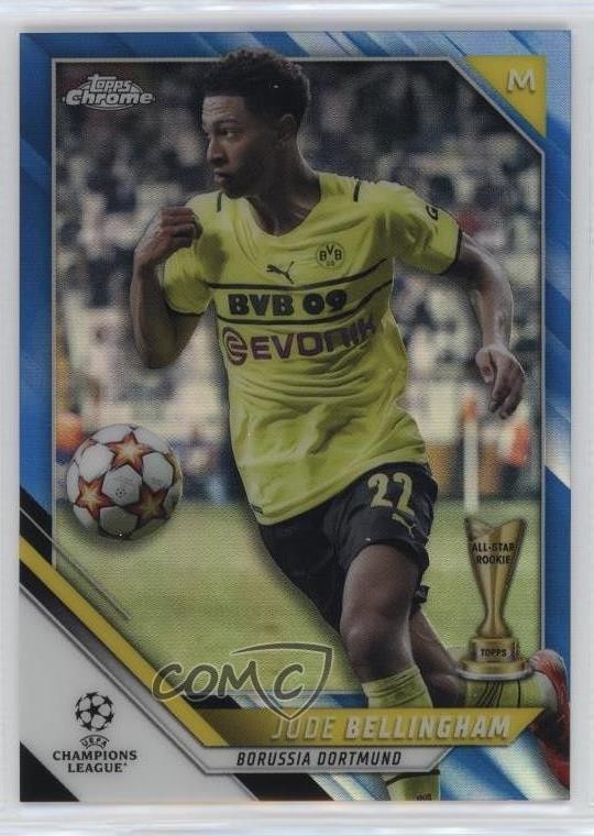 2021-22 Topps Chrome UCL Blue Refractor /150 Jude Bellingham #58