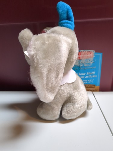 Vintage 1980s Walt Disney Productins 7” Dumbo Plush w/Tags Made in Korea - Picture 4 of 7
